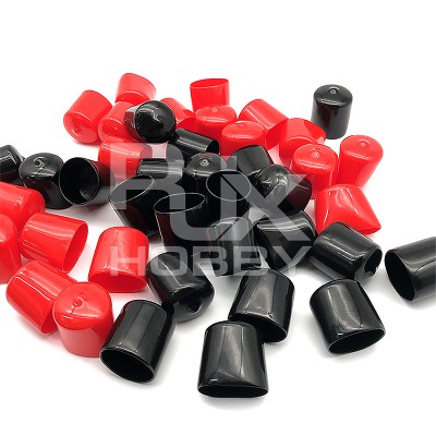  RJX 20pcs Rubber End Caps ID 8 10 12 14 15 16 18 20 22 25 28 30mm PVC Round Tube Bolt Cap Cover Protectors