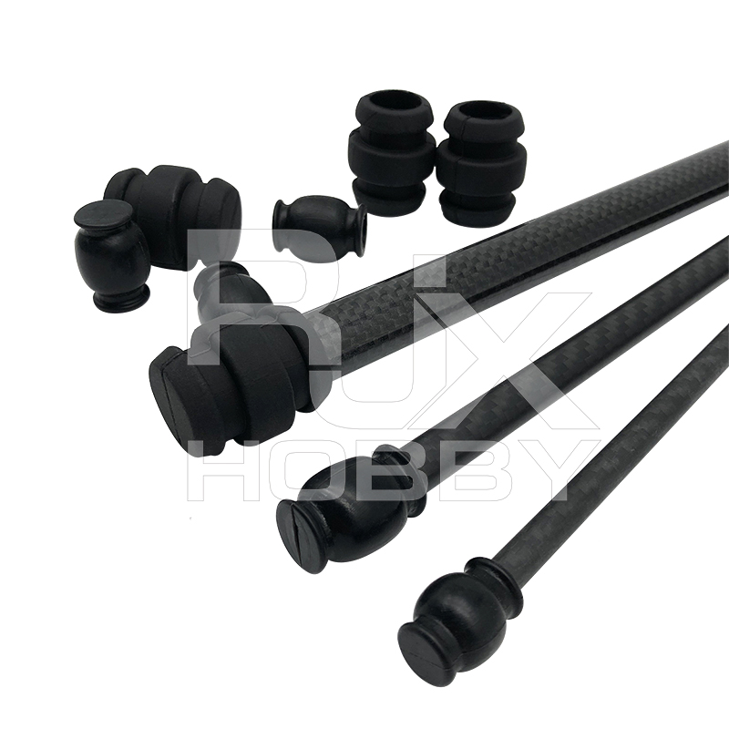 RJXHOBBY 4pcs 8 10 16 20 30mm Multicopter Landing Gear Carbon Tube Replacement Silicone Shock Absorber Damping Ball DIY Parts