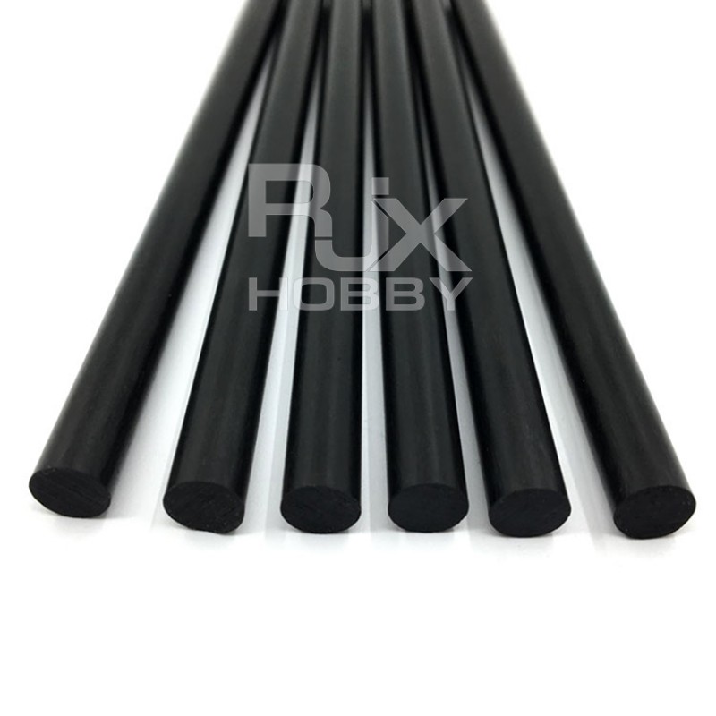 RJX 1pcs Carbon Fiber Solid Rods Length 1000mm diameter 0.5-8mm