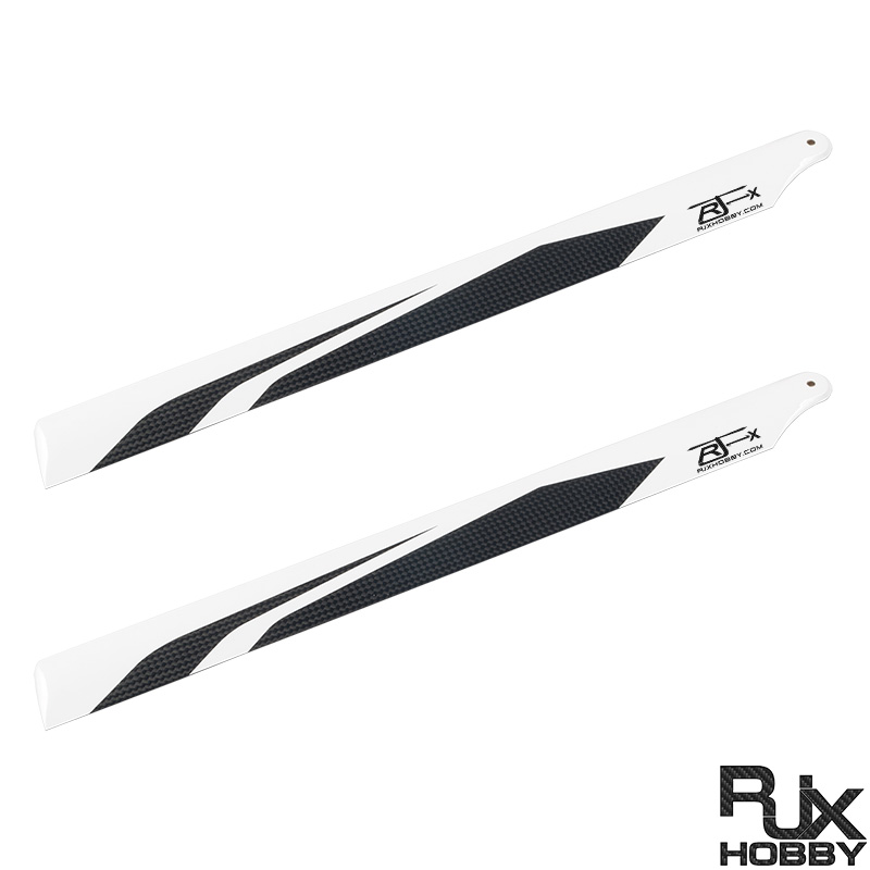 RJXHOBBY 380 RC Helicopter Carbon Fiber Blades