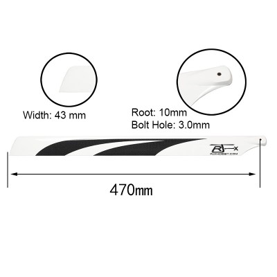 RJX 470mm CF Blades ENERGY Version