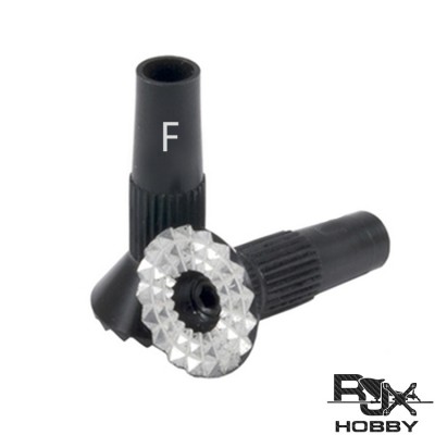 RJXHOBBY 2PCS M3 CNC Aluminum Gimbal Stick Ends for  Frsky X9D PLUS SE X9E X12S DJI Futaba Spektrum Transmitter