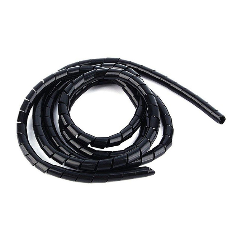 RJXHOBBY 1M Spiral Wire Wrap Tube Manage Cord for PC Computer Home Cable Outside Dia6-60MM 