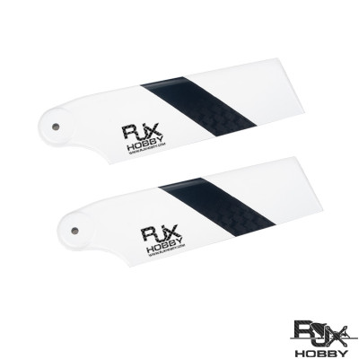 RJX Black and White 68mm Tail CF Blades