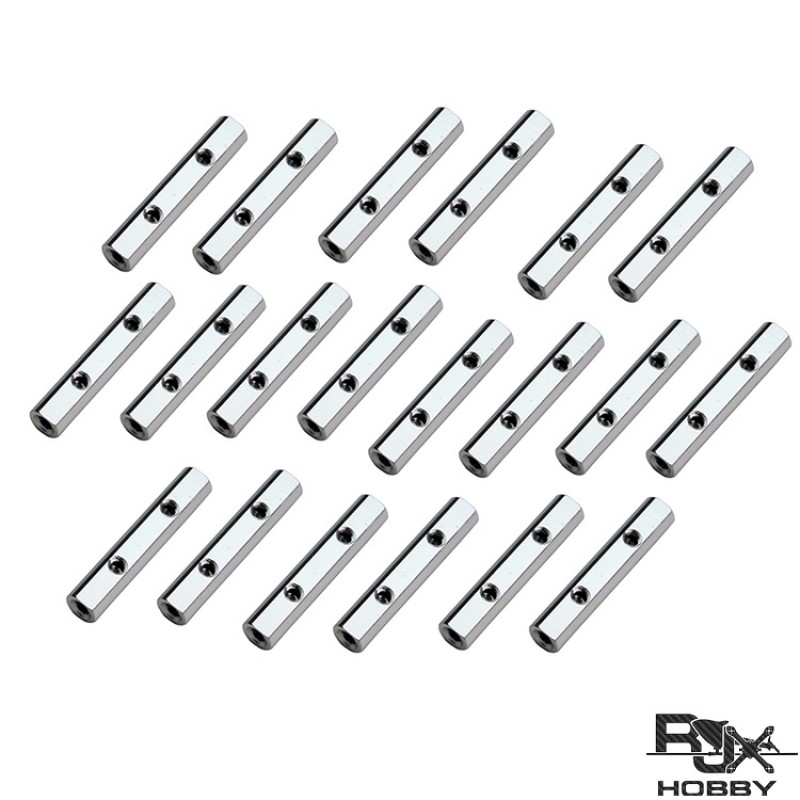 RJXHOBBY 20pcs Aluminum M3x32mm Standoff Spacer  Flat Column for RC  FPV Drone