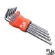 RJX 13 Pcs Hex Key Allen Wrench Set Extra-long Arm 1/20" to 3/8" Key Allen Key Set