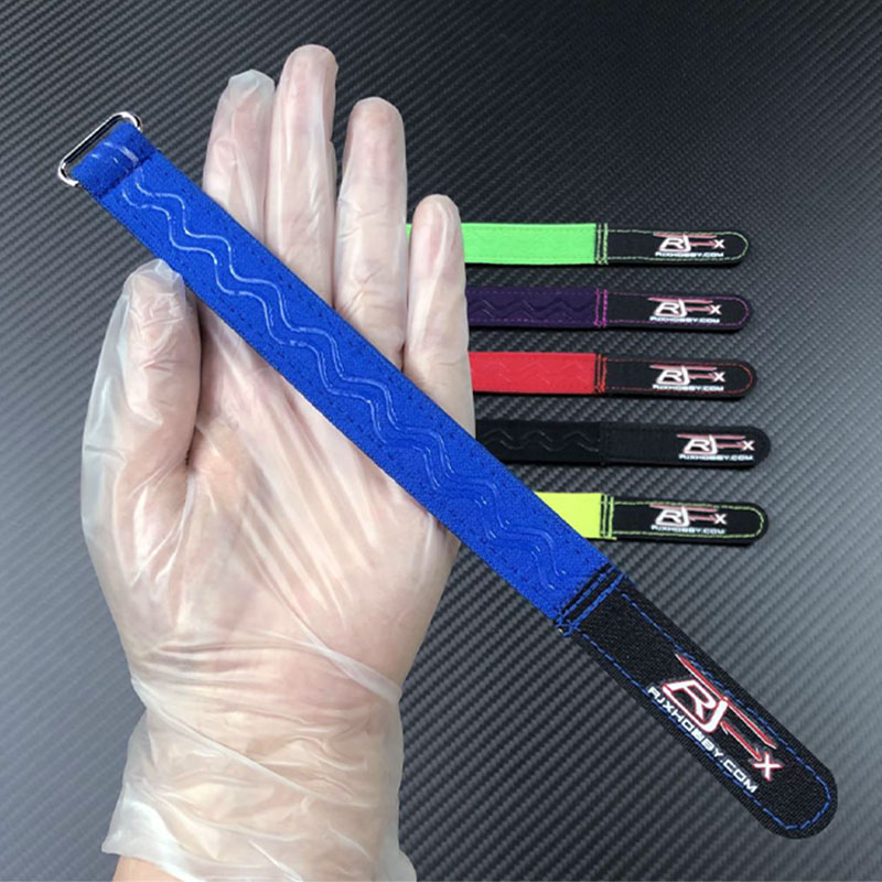 RJX OEM  20mm width  kevlar stitched anti-slip silicone battery straps