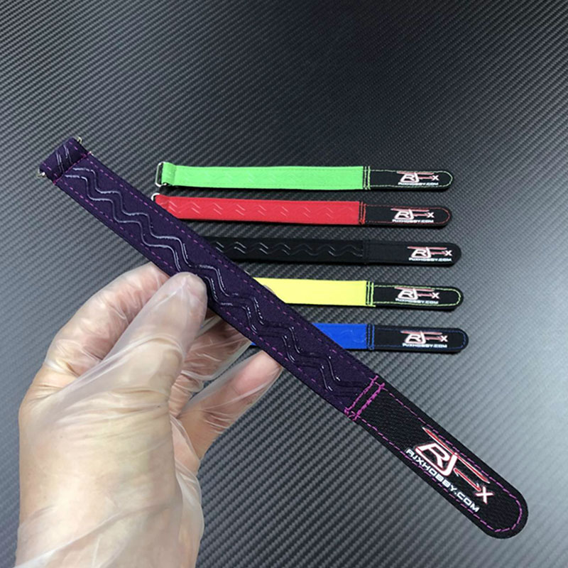 RJX OEM  20mm width  kevlar stitched anti-slip silicone battery straps