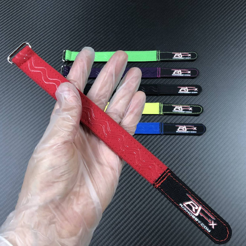 RJX OEM  20mm width  kevlar stitched anti-slip silicone battery straps