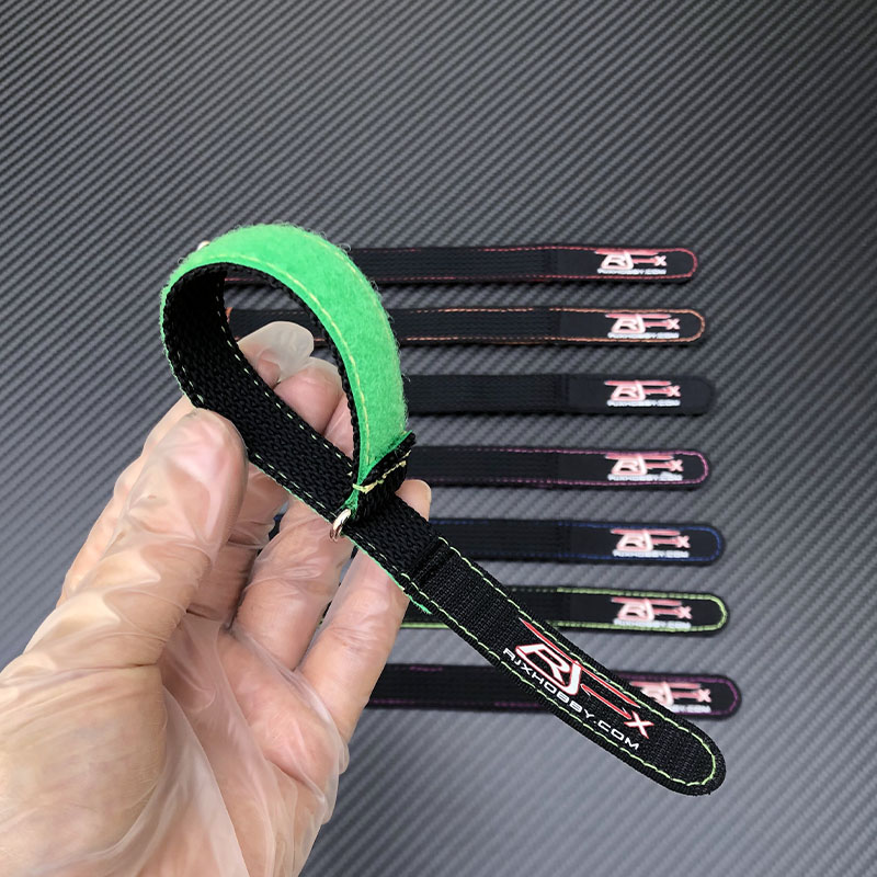 RJX OEM 20mm width Kevlar Stitched Non-Slip Silicone Battery Straps