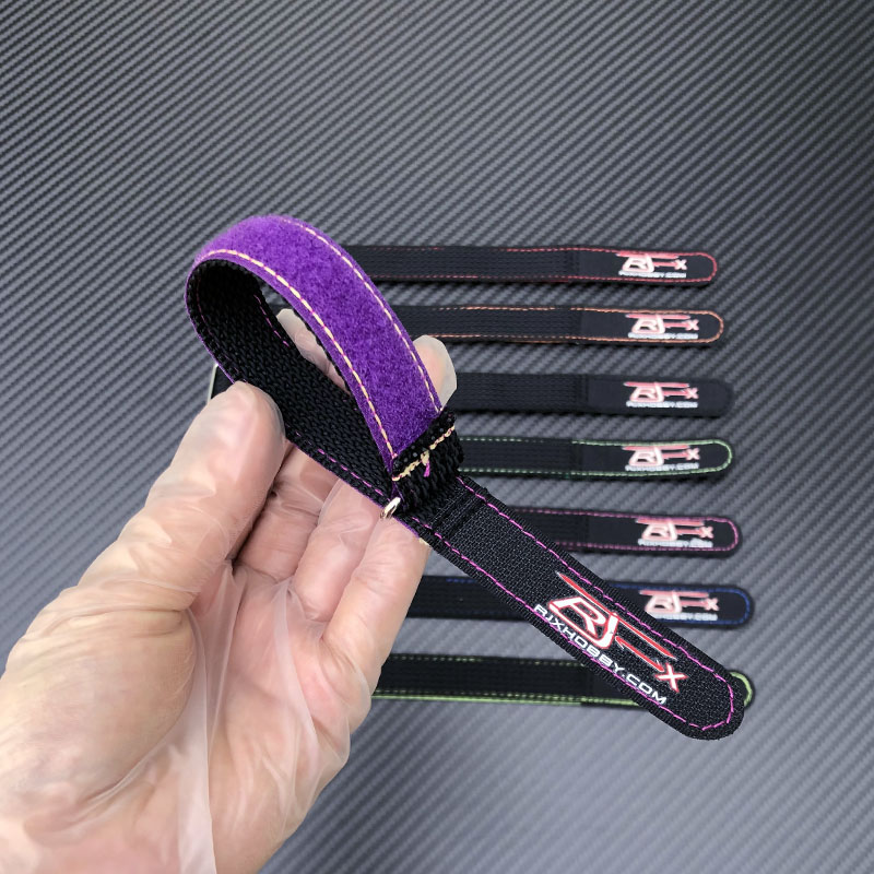 RJX OEM 20mm width Kevlar Stitched Non-Slip Silicone Battery Straps