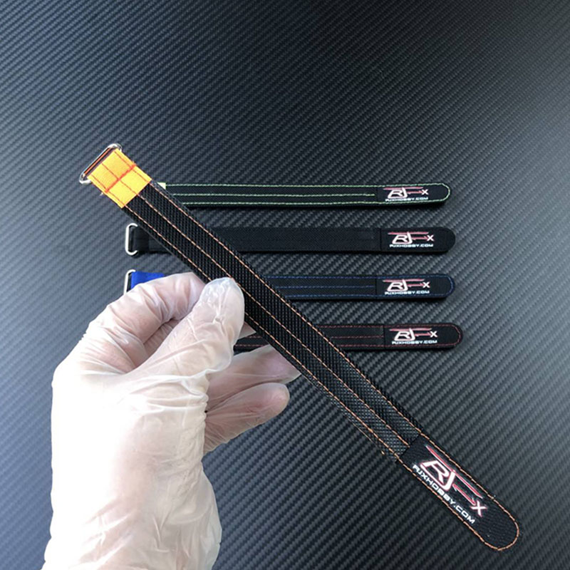 RJX OEM 20mm width Non-slip 3M rubber kevlar stitching kevlar battery straps