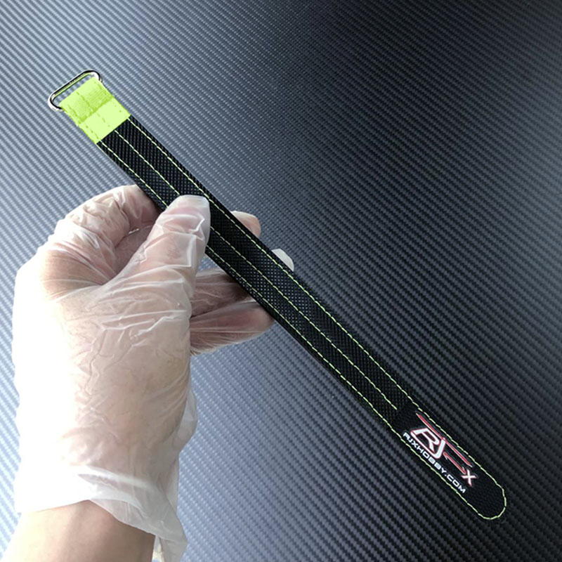 RJX OEM 20mm width Non-slip 3M rubber kevlar stitching kevlar battery straps