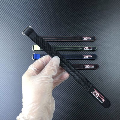 RJX OEM 20mm width Non-slip 3M rubber kevlar stitching kevlar battery straps