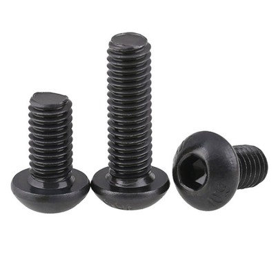 RJXHOBBY 100pcs M3 4-50mm Hex Socket Round Button Head Screw Grade10.9 Button Head Screws
