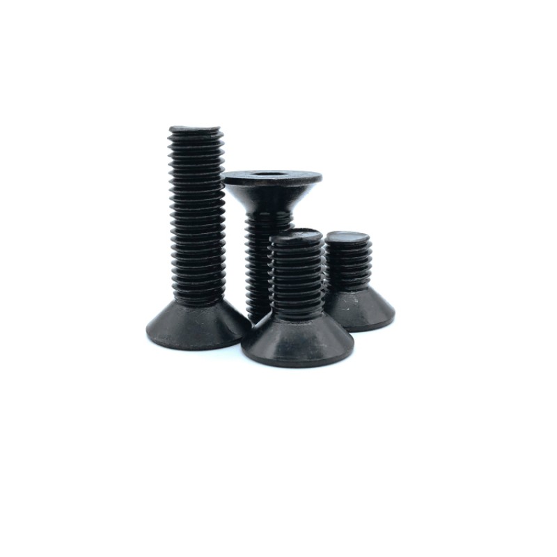 RJXHOBBY 100pcs M2 3-40mm 10.9 Grade High-strength Countersunk Hex Socket Screw Flat Head Hexagon Socket Screw Bolt