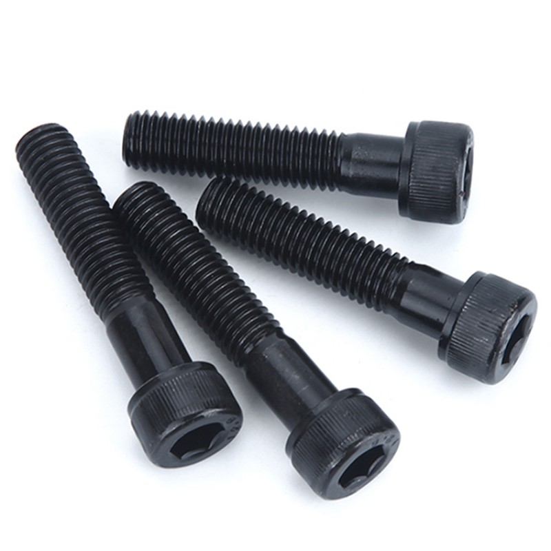 RJXHOBBY 50pcs M4 30mm-100mm Class 12.9 Grade Half Tooth Hex Hexagon Socket Cap Head Screw Partially Thread Allen Bolts