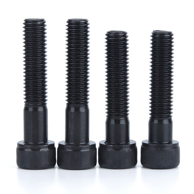 RJXHOBBY 50pcs M4 30mm-100mm Class 12.9 Grade Half Tooth Hex Hexagon Socket Cap Head Screw Partially Thread Allen Bolts