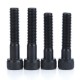 RJXHOBBY 50pcs M4 30mm-100mm Class 12.9 Grade Half Tooth Hex Hexagon Socket Cap Head Screw Partially Thread Allen Bolts