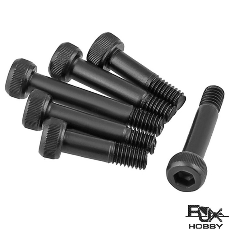 RJXHOBBY 50pcs M4 30mm-100mm Class 12.9 Grade Half Tooth Hex Hexagon Socket Cap Head Screw Partially Thread Allen Bolts