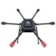 RJX1000 6-Axis Carbon Fiber Umbrella Folding Hexacopter Frame with Motor Mounts