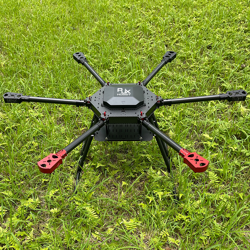 RJX1000 6-Axis Carbon Fiber Umbrella Folding Hexacopter Frame with Motor Mounts