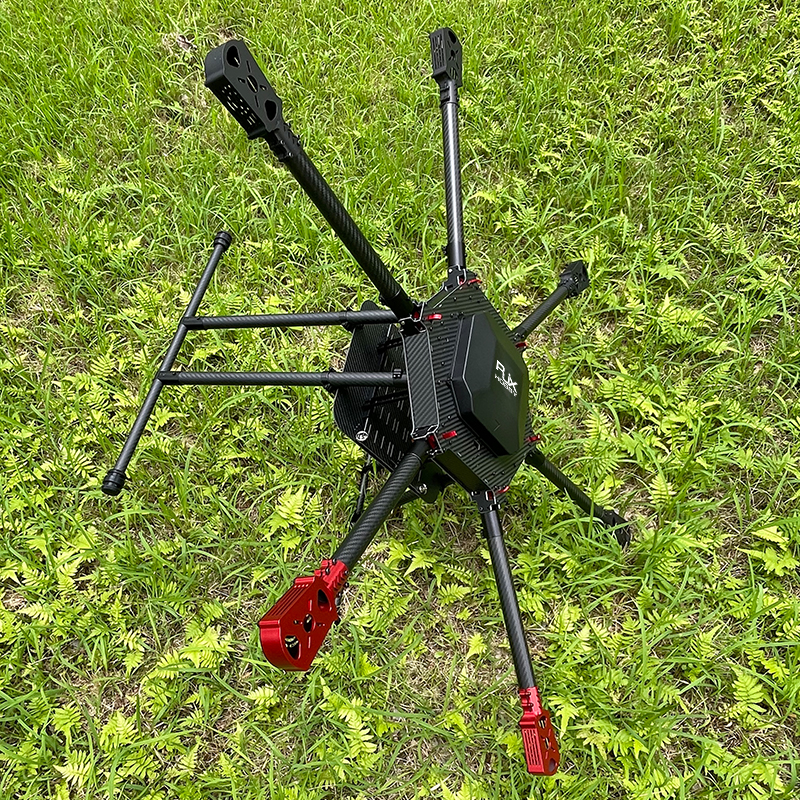 RJX1000 6-Axis Carbon Fiber Umbrella Folding Hexacopter Frame with Motor Mounts