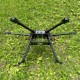 RJX1000 6-Axis Carbon Fiber Umbrella Folding Hexacopter Frame with Motor Mounts