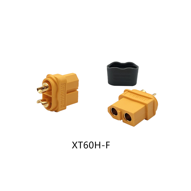 RJXHOBBY 5 Sets XT60H XT-60 Male Female Bullet Connectors Power Plugs(with caps) for RC Lipo Battery