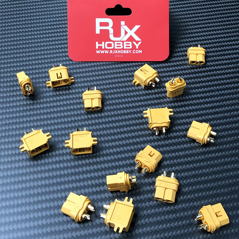 RJX 5 Sets XT60L Connector Male and Female (with caps)