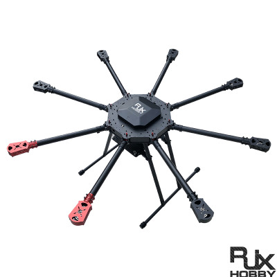 RJX1080 8-Axis Carbon Fiber Multirotor Drone Frame with Motor Mounts