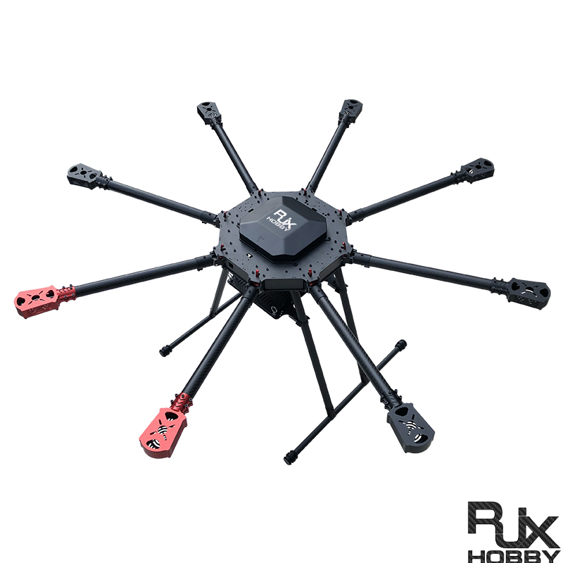 RJX1080 8-Axis Carbon Fiber Multirotor Drone Frame with Motor Mounts
