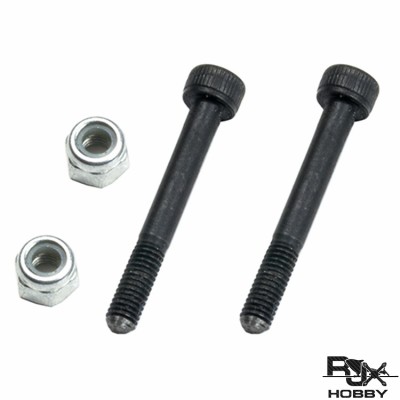 RJXHOBBY Special Hex Screw M3 with M3 Lock Nut X 2Sets
