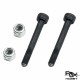 RJXHOBBY Special Hex Screw M3 with M3 Lock Nut X 2Sets