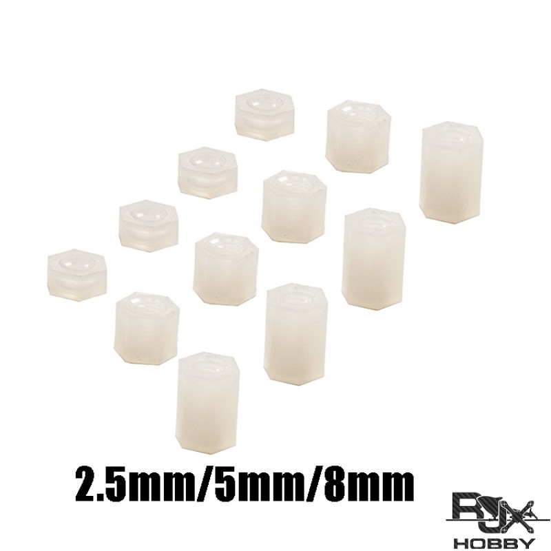 RJX M3 Nylon Spacer Washer Standoff Plastic Support Hexagonal Column Screws