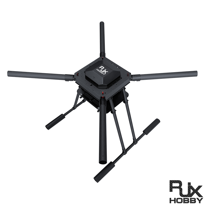RJX1200B 4-Axis Carbon Fiber Umbrella Folding Quadcopter Frame without motor mounts