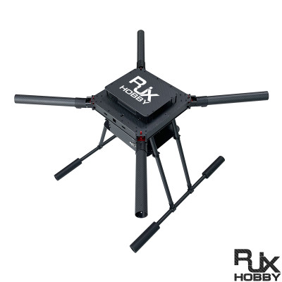 RJX1200D 4-Axis Carbon Fiber Umbrella Folding Quadcopter Frame without motor mounts