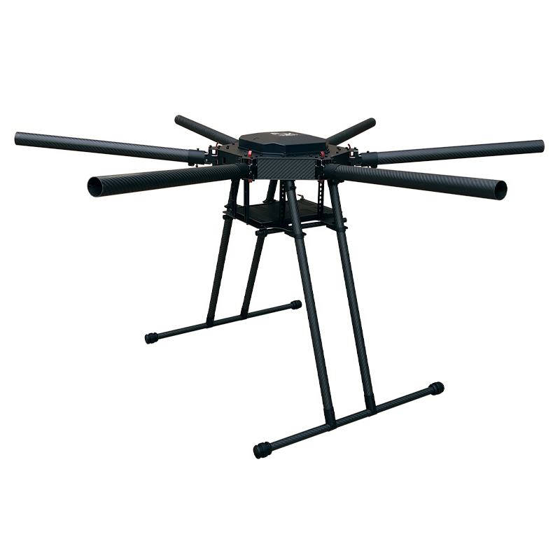 RJX1300B 6-Axis Carbon Fiber Umbrella Folding Hexacopter Frame without motor mounts