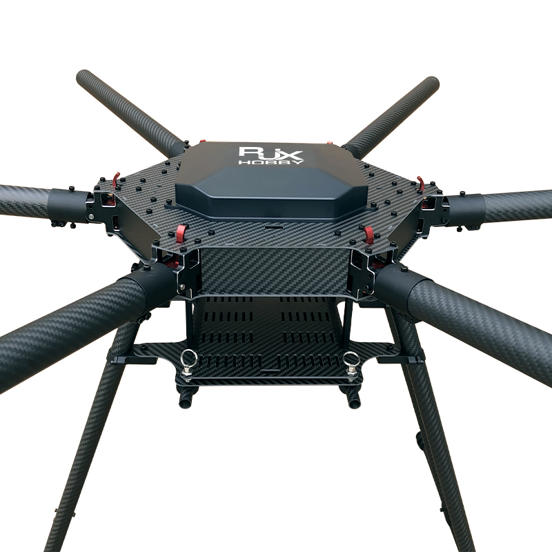 RJX1300B 6-Axis Carbon Fiber Umbrella Folding Hexacopter Frame without motor mounts