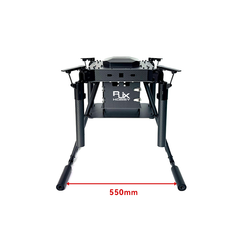 RJX1300I 4-Axis Carbon Fiber Umbrella Folding Quadcopter Frame without motor mounts
