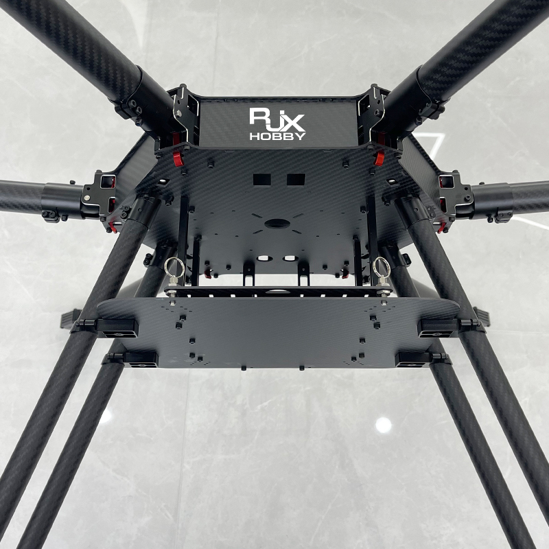 RJX1300 6-Axis Carbon Fiber Umbrella Folding Hexacopter Frame with Motor Mounts