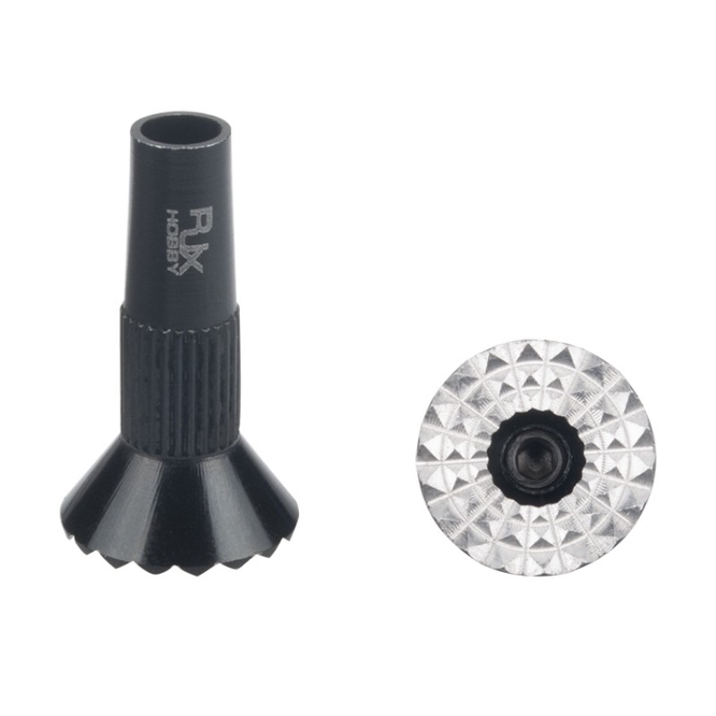 RJXHOBBY 2PCS M3 CNC Aluminum Gimbal Stick Ends for  Frsky X9D PLUS SE X9E X12S DJI Futaba Spektrum Transmitter