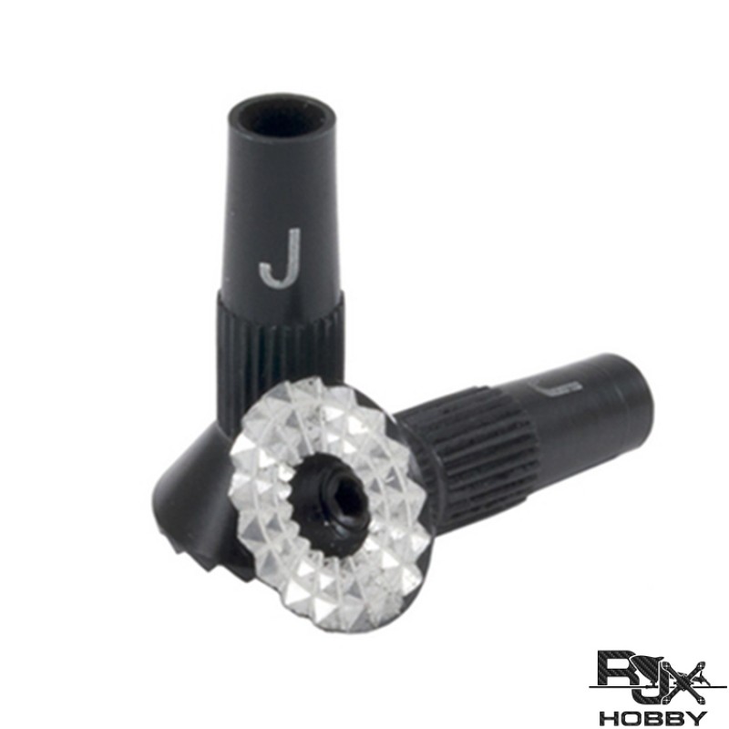 RJX 2pcs M4 Aluminum Gimbal Stick Ends for FrSky Taranis Horus SE X9E X12S Transmitter and JR  Transmitter