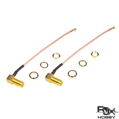 RJX 2 pcs SMA Female to Mini PCI U.fl IPX IPEX Connector Adapter RG178 Extension Cable for Wifi antenna 3.9”