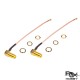RJX 2 pcs SMA Female to Mini PCI U.fl IPX IPEX Connector Adapter RG178 Extension Cable for Wifi antenna 3.9”