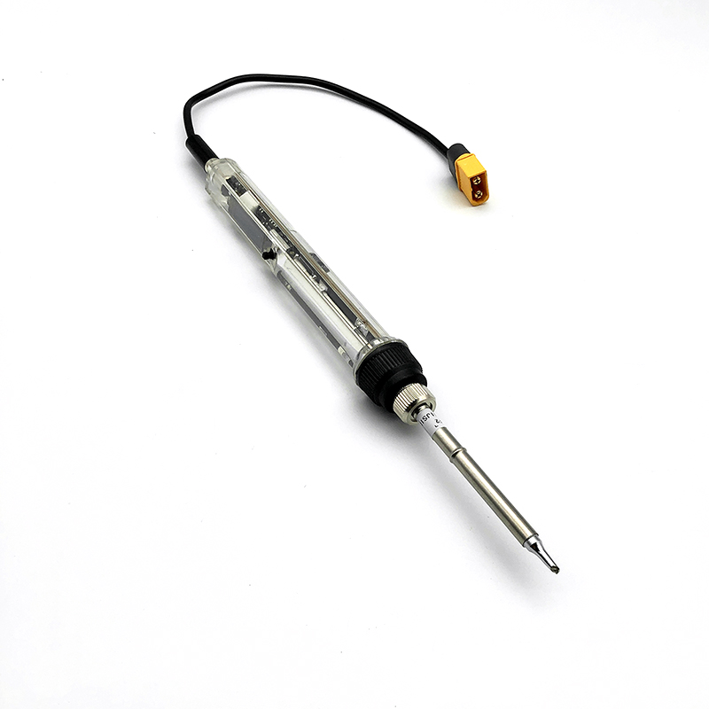 RJX T12 DC 12-24V 72W Mini Adjustable Temperature 200-400°C Electric Soldering Iron Welding Tool with T12-BCF2 Tip