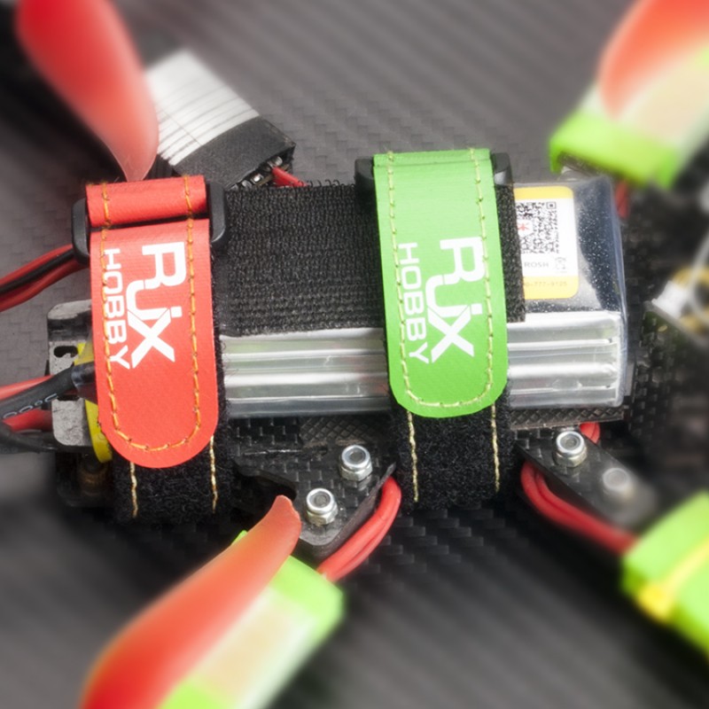 RJX Non-Slip Silicone Battery Straps – 5 Pack(Width: 20mm  Length: 200/210/220/225/230/250/300mm)