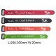 RJX Non-Slip Silicone Battery Straps – 5 Pack(Width: 20mm  Length: 200/210/220/225/230/250/300mm)