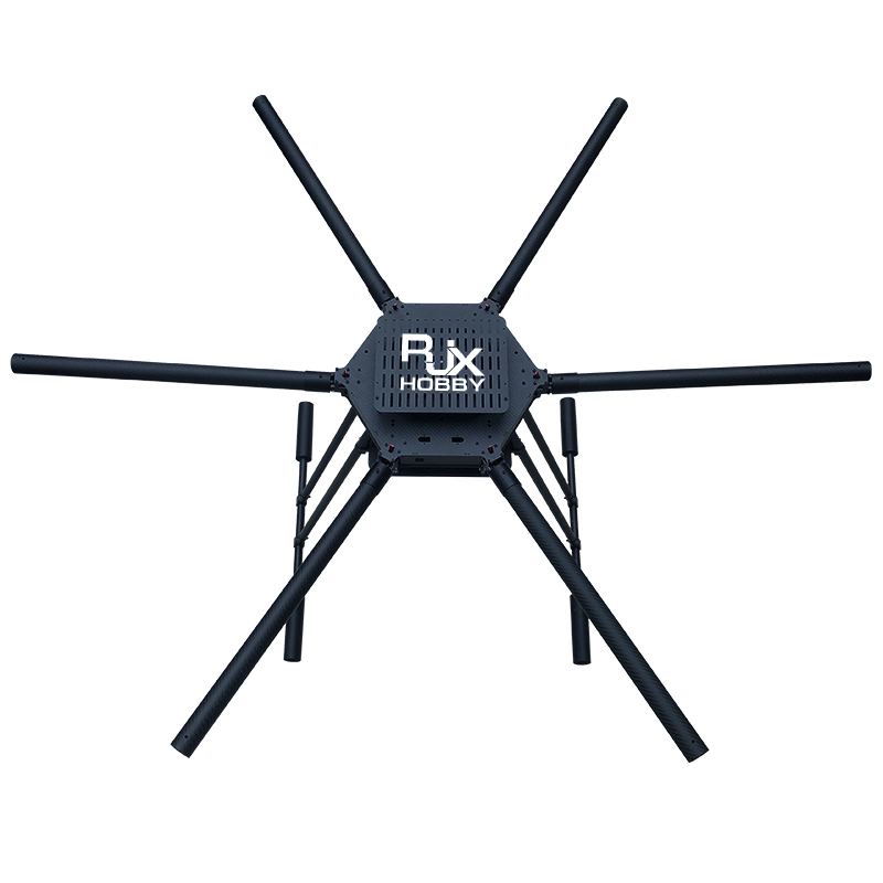 RJX1600 6-Axis Carbon Fiber Umbrella Folding Hexacopter Frame without motor mounts