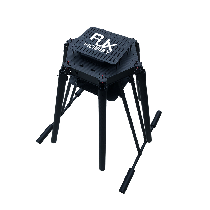 RJX1600 6-Axis Carbon Fiber Umbrella Folding Hexacopter Frame without motor mounts